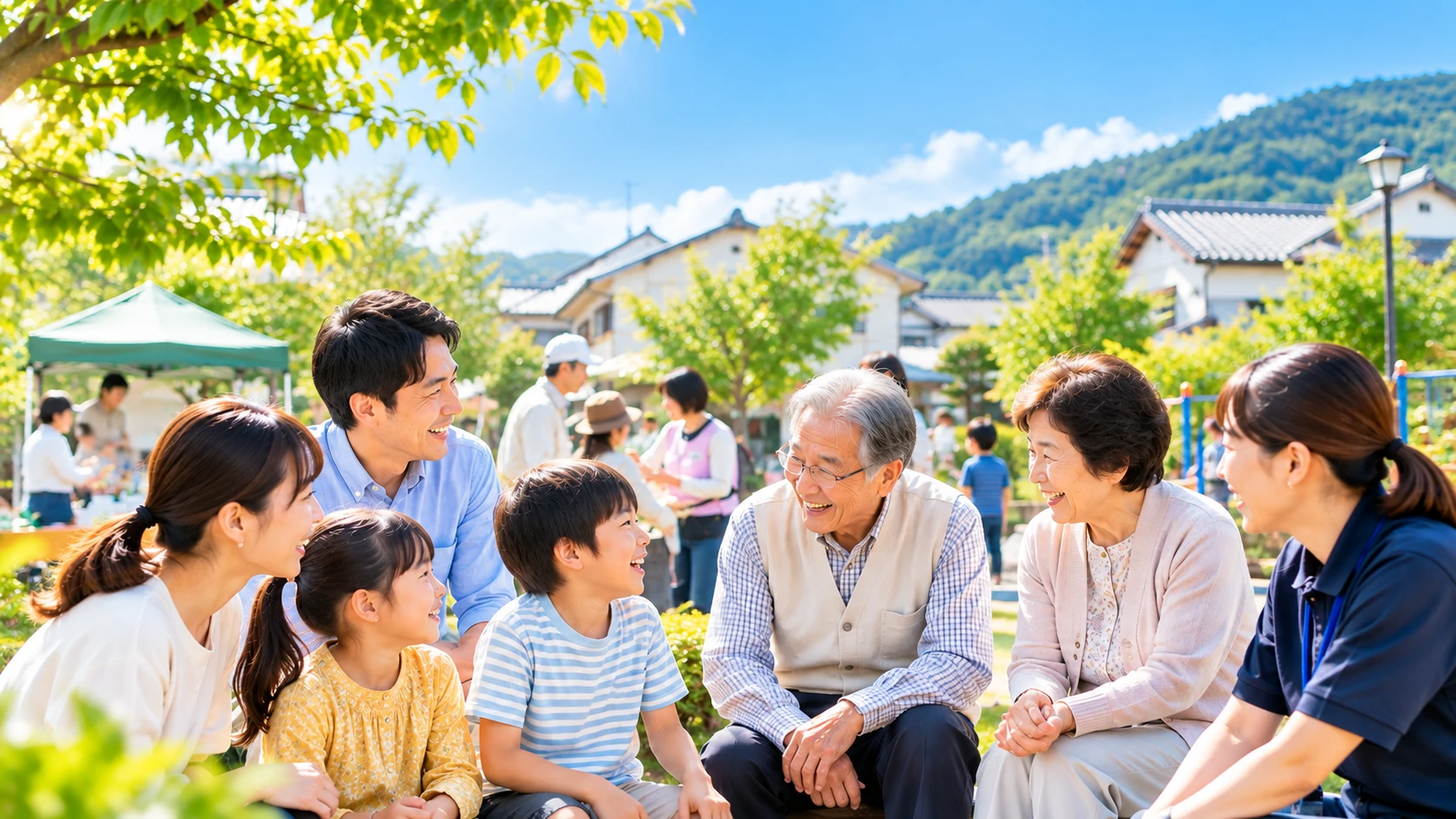 地域のつながり、みんなの笑顔